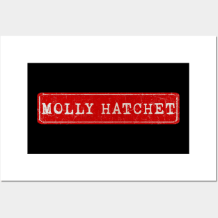 vintage retro plate Molly Hatchet Posters and Art